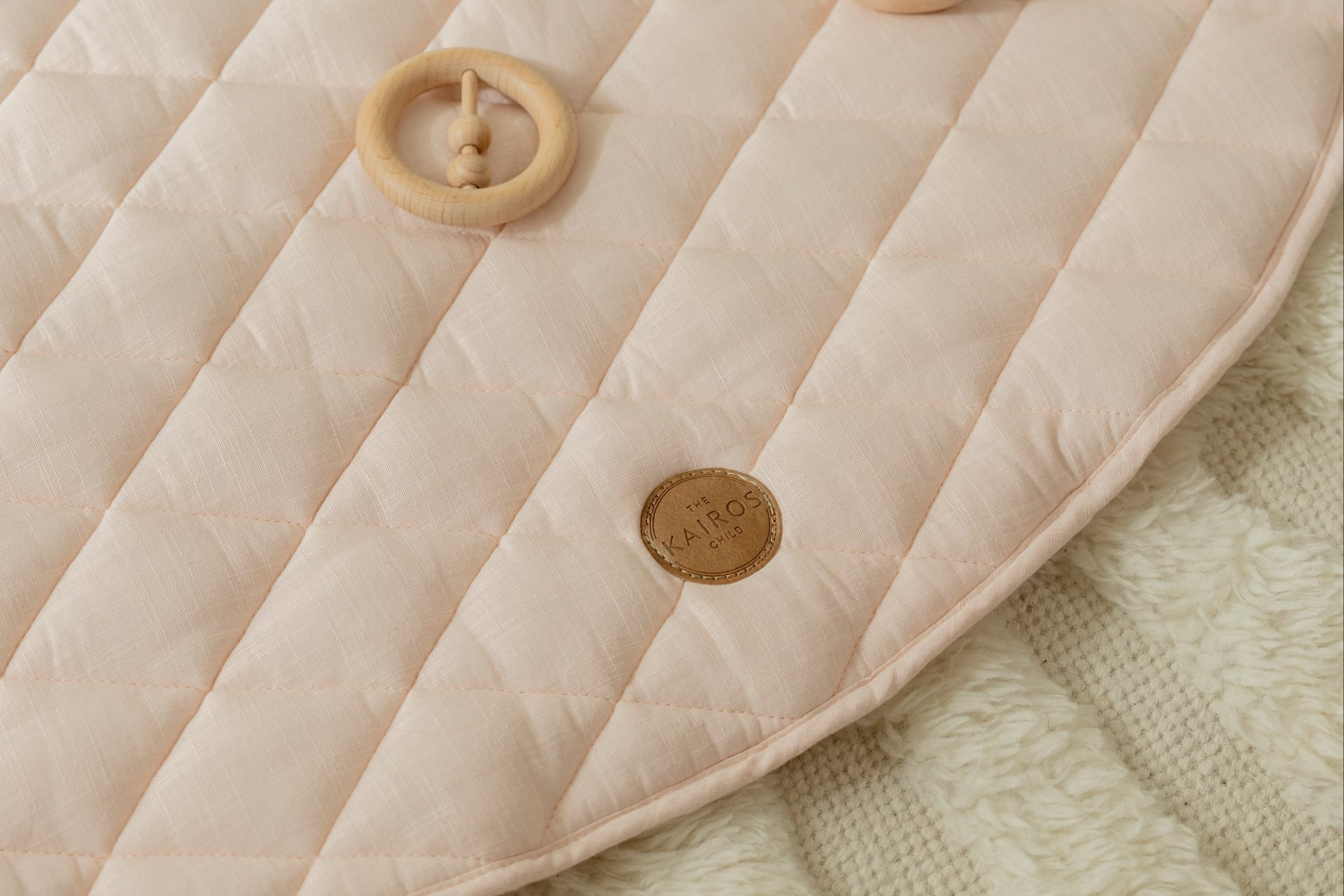 Close up details of The Kairos Child's Positano Play Mat