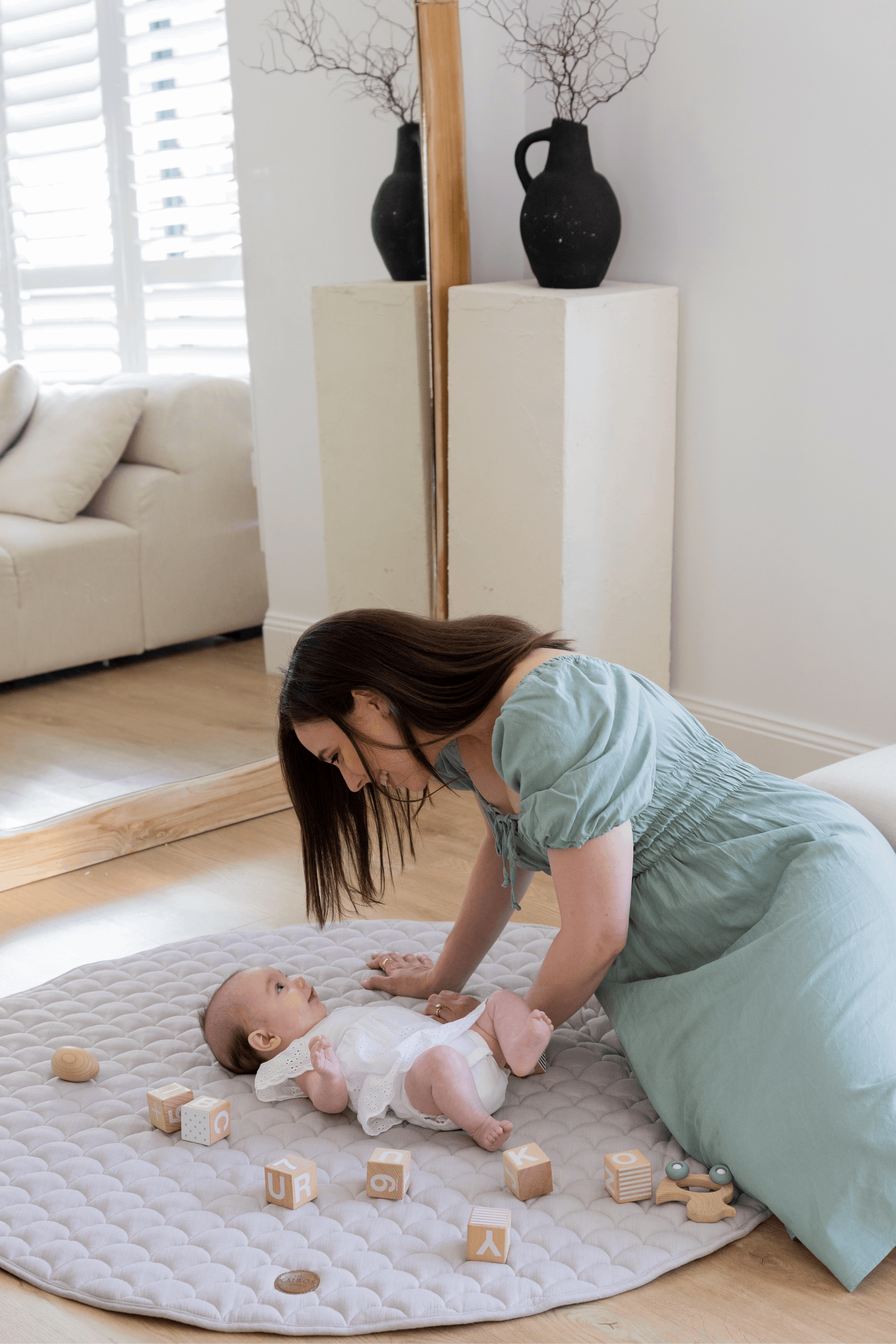 Caspian French Linen Baby Play Mat