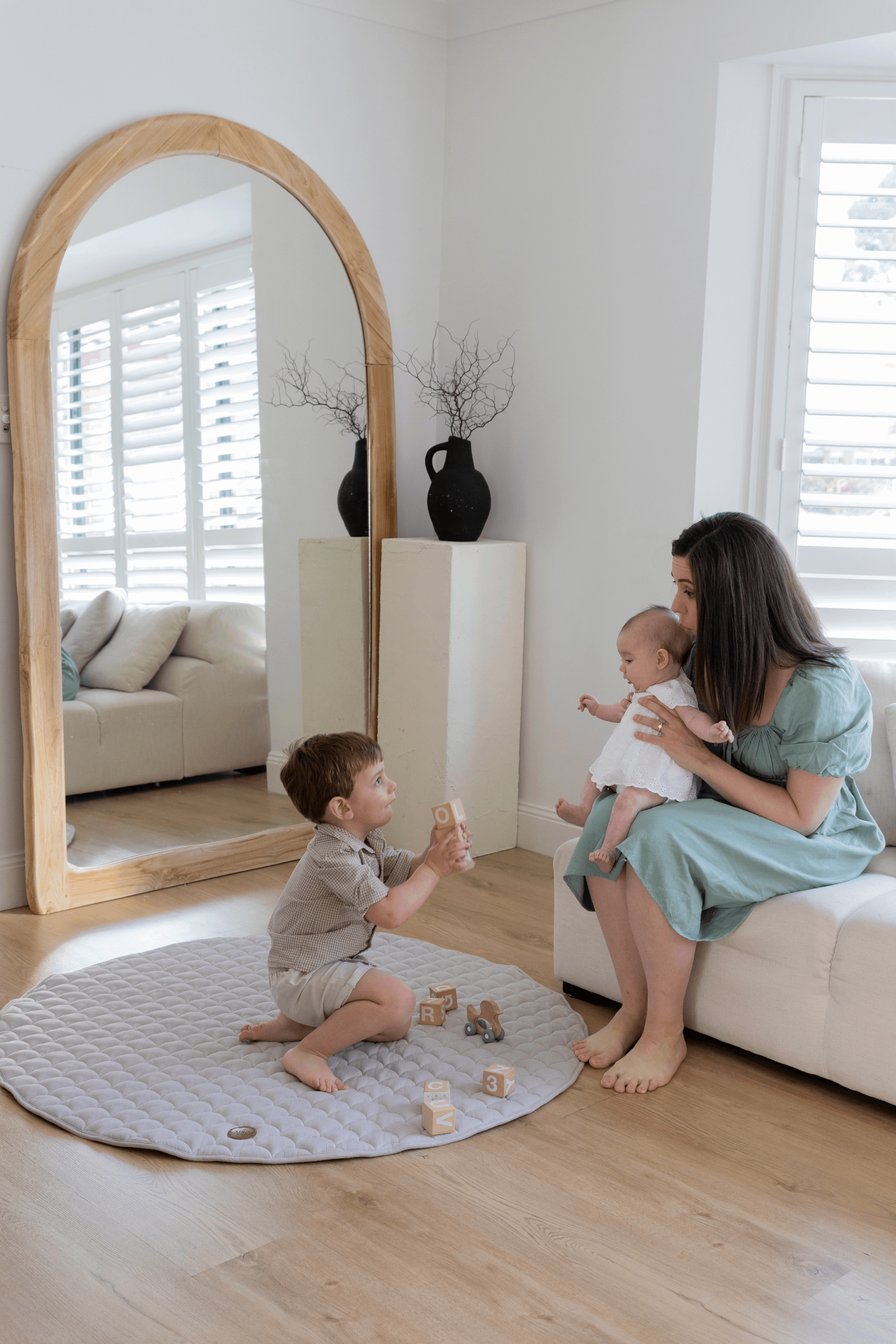 Caspian French Linen Baby Play Mat